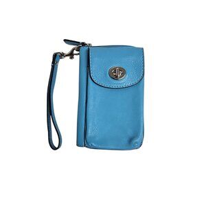 Coach Campbell blue Wallet / Phone holder Wristlet
